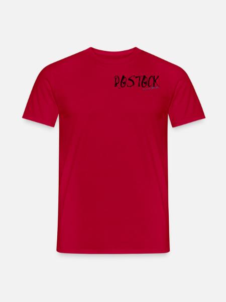 Rostock meine Stadt - Männer T-Shirt - Rot