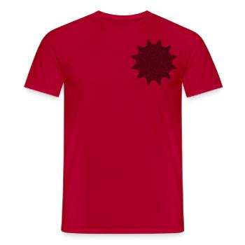 Trippy - Männer T-Shirt - Rot - Vorne - AI Model Male 178 dark (178cm)