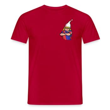 Sketchjoggel - Männer T-Shirt - Rot - Vorne - AI Model Male 178 dark (178cm)