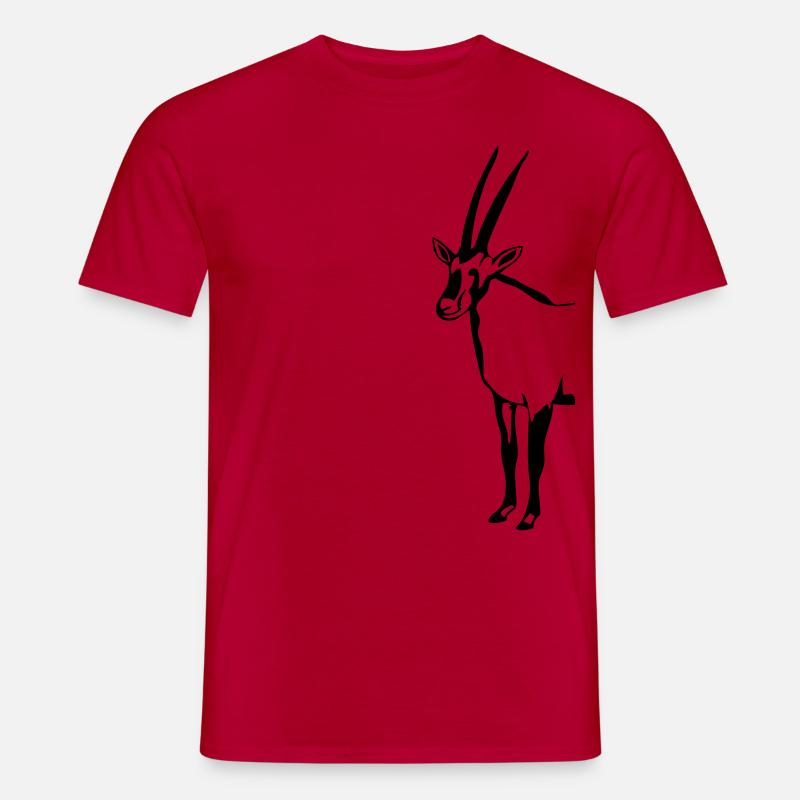 Oryx - Antilope - Antelope - Männer T-Shirt - Rot