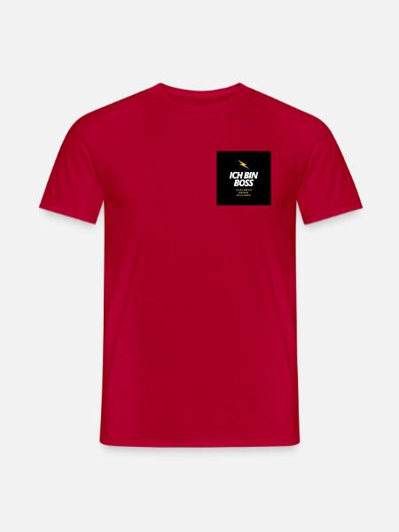 Ich bin Boss - Männer T-Shirt - Rot