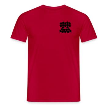 Sterne - Männer T-Shirt - Rot - Vorne - AI Model Male 178 dark (178cm)