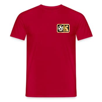 IN ORDNUNG - Okay - Fußball - Männer T-Shirt - Rot - Vorne - AI Model Male 178 dark (178cm)