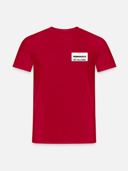Feminismus ist Alltag - Männer T-Shirt - Rot