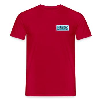 Geburtsjahr 2005 Geburtstag - Männer T-Shirt - Rot - Vorne - AI Model Male 178 dark (178cm)