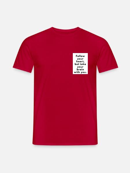Follow your heart - Men's T-Shirt - red