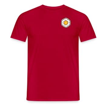 Flower VECTOR - Men's T-Shirt - red - Front - AI Model Male 178 dark (178cm)
