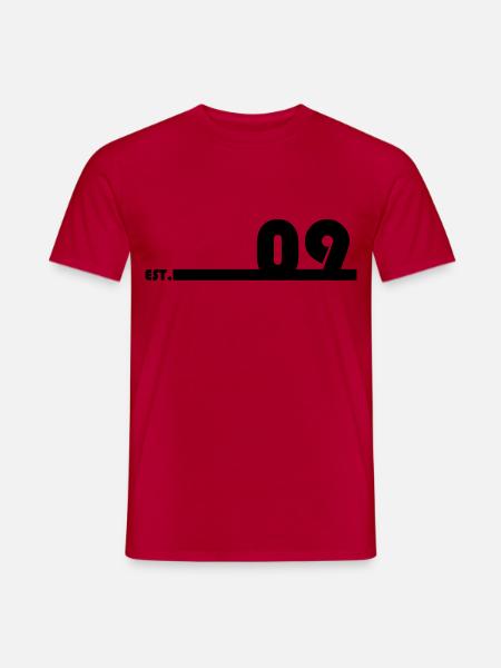 09_Black_Bauhaus93 - Männer T-Shirt - Rot