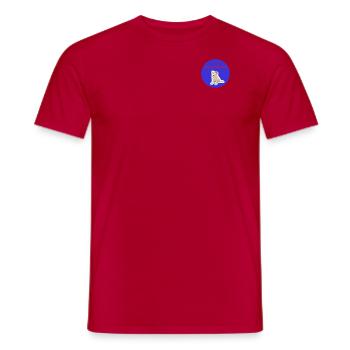 Merry Christmas blue - Männer T-Shirt - Rot - Vorne - AI Model Male 178 dark (178cm)