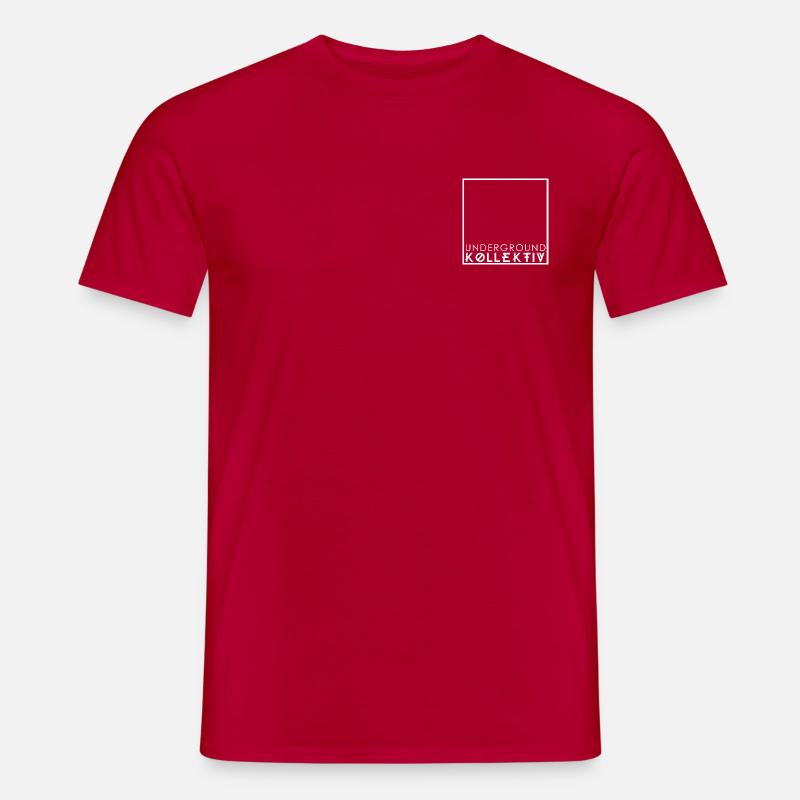 udgk box1 blanc alpha - T-shirt homme - rouge