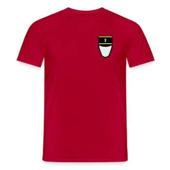Gendarm Képi G.M. (Mobile Constable) - Männer T-Shirt - Rot - Vorne - AI Model Male 178 dark (178cm)