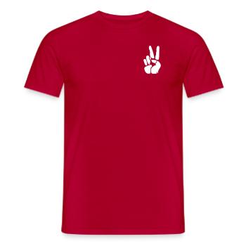 Victory - Men's T-Shirt - red - Front - AI Model Male 178 dark (178cm)