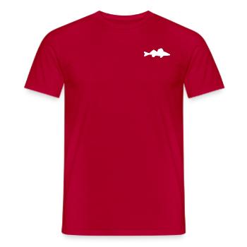 Zander knows - Men's T-Shirt - red - Front - AI Model Male 178 dark (178cm)