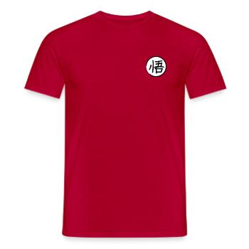 KANJIS - Männer T-Shirt - Rot - Vorne - AI Model Male 178 dark (178cm)