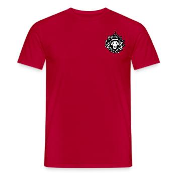 king Lion - Men's T-Shirt - red - Front - AI Model Male 178 dark (178cm)