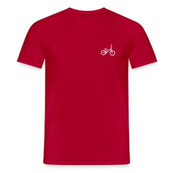 BMX Logo - Männer T-Shirt - Rot - Vorne - AI Model Male 178 dark (178cm)