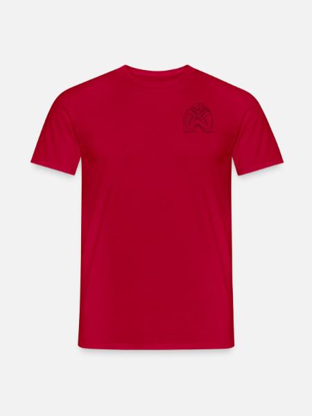 Eternal Embrace Lines - Men's T-Shirt - red