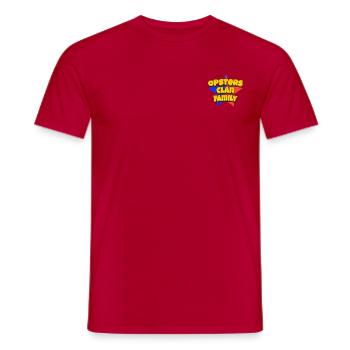 Opsters eSports Clan Family - Men's T-Shirt - red - Front - AI Model Male 178 dark (178cm)