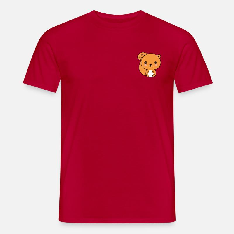 Chibi das Eichhörnchen - Männer T-Shirt - Rot