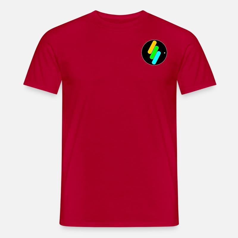 Conception à 3 bandes - T-shirt homme - rouge