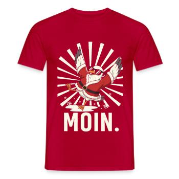 Père Noël Mouette Père Noël Vêtements Maritime - T-shirt homme - rouge - Devant - AI Model Male 178 dark (178cm)