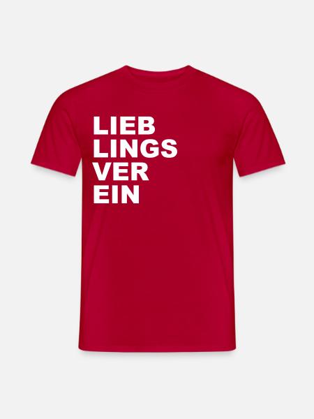 Llieblingsverein - Verein - Männer T-Shirt - Rot