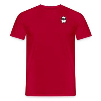 Sweet lamb - Men's T-Shirt - red - Front - AI Model Male 178 dark (178cm)