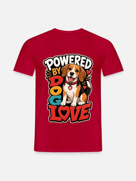 Beagle - Männer T-Shirt - Rot