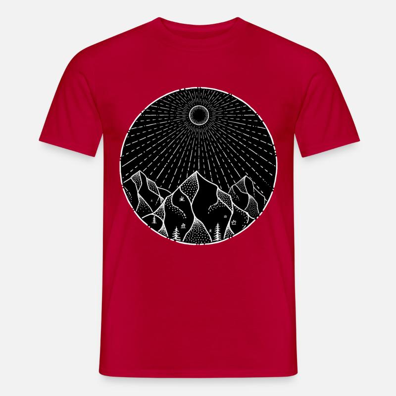 Mountain Lover - Männer T-Shirt - Rot