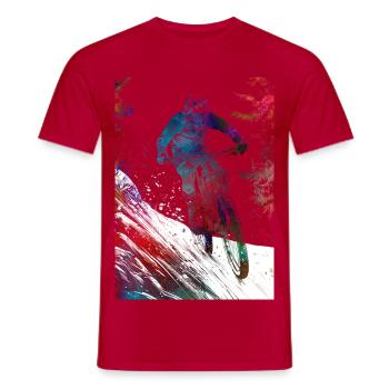 BMX Rider Sport #sport #bike - Männer T-Shirt - Rot - Vorne - AI Model Male 178 dark (178cm)