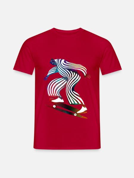 Skateboarder - Männer T-Shirt - Rot