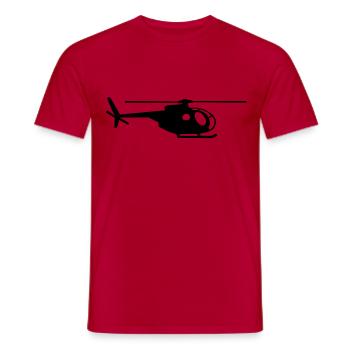 helicopter kids military rc - T-shirt homme - rouge - Devant - AI Model Male 178 dark (178cm)