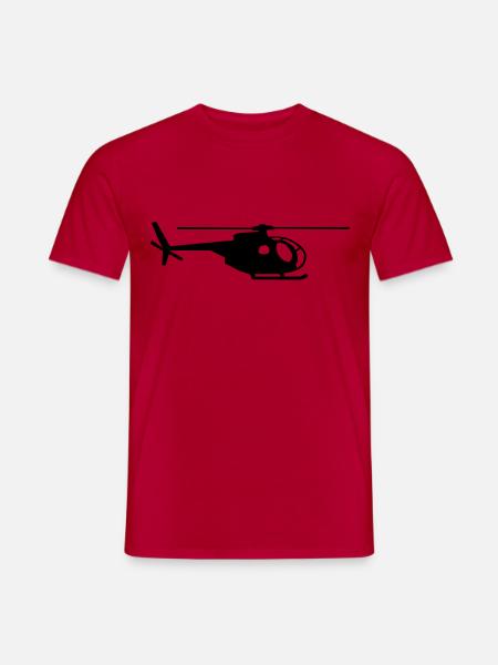 helicopter kids military rc - Men's T-Shirt - red