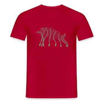 Carpe poisson carpe - T-shirt homme - rouge - Devant - AI Model Male 178 dark (178cm)