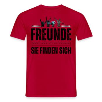 Beste Freunde FREUND Kumpel Kumpels - Männer T-Shirt - Rot - Vorne - AI Model Male 178 dark (178cm)