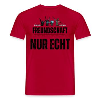 Beste Freunde FREUND Kumpel Kumpels - Männer T-Shirt - Rot - Vorne - AI Model Male 178 dark (178cm)