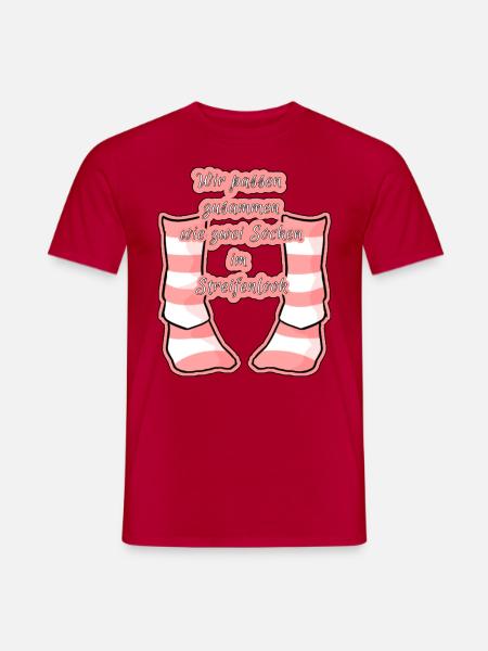 Wir passen zusammen... - Männer T-Shirt - Rot