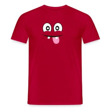 FUN - Men's T-Shirt - red - Front - AI Model Male 178 dark (178cm)