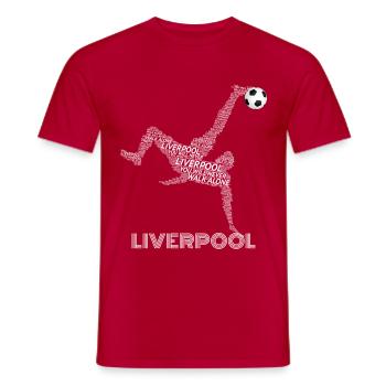 Liverpool liverpool - Männer T-Shirt - Rot - Vorne - AI Model Male 178 dark (178cm)