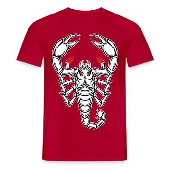 Scorpion Mascot Logo Sport Gaming - Men's T-Shirt - red - Front - AI Model Male 178 dark (178cm)