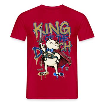 Froschkönig Ditch D20 RPG Amphibienritter-Kunst - Männer T-Shirt - Rot - Vorne - AI Model Male 178 dark (178cm)