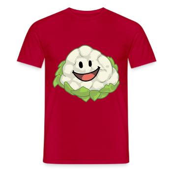 Blumenkohl Kohl Gemüse Veganer Gesund - Männer T-Shirt - Rot - Vorne - AI Model Male 178 dark (178cm)