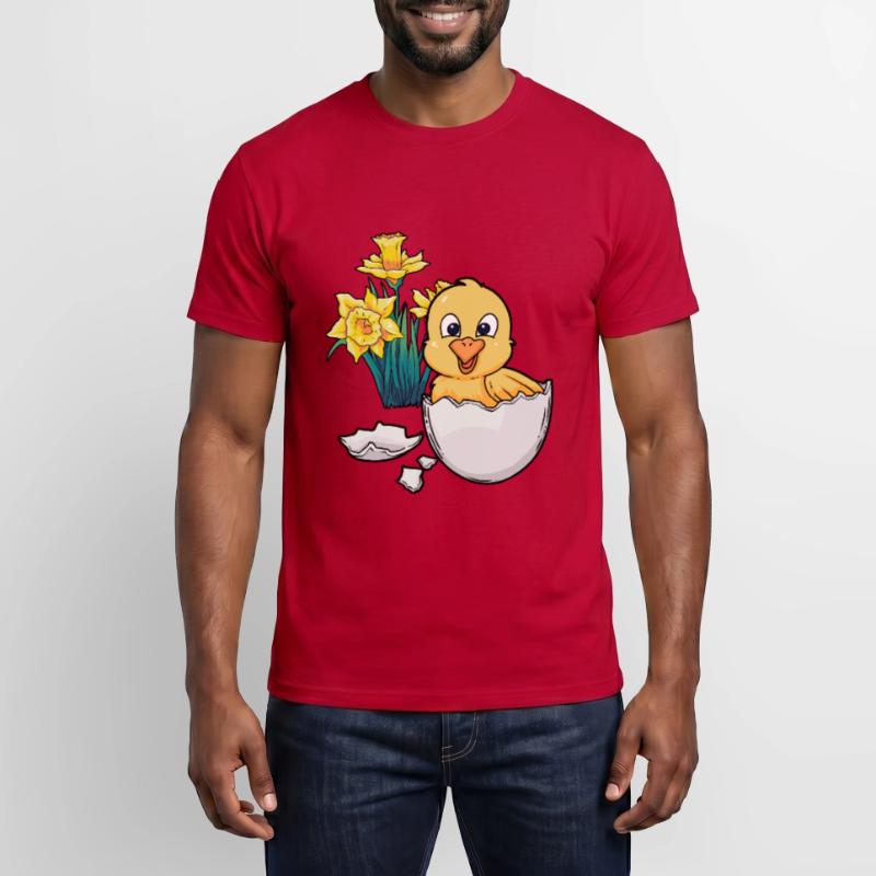 Joyeux Easter Chicks Easter Egg Kids Bébé Chick Egg Egg T-shirt homme