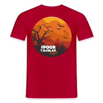 Halloween - Männer T-Shirt - Rot - Vorne - AI Model Male 178 dark (178cm)