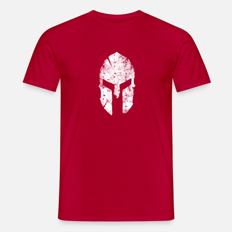 Kopfhörer sparta - Männer T-Shirt - Rot