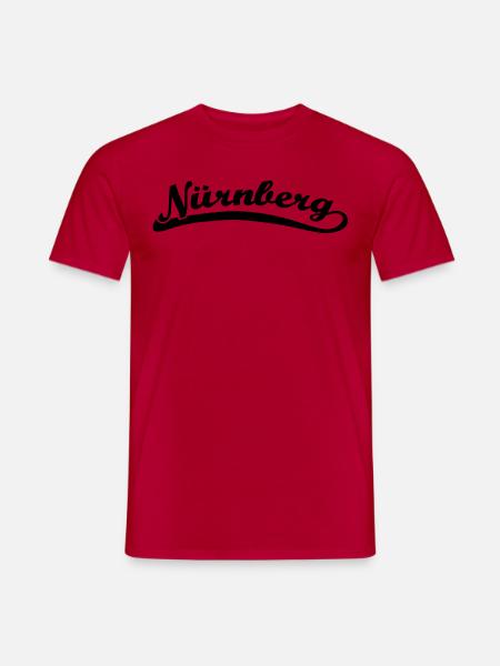 Nuremberg font Retro - Men's T-Shirt - red