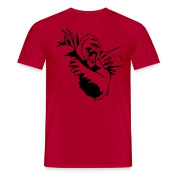 king_kong - T-shirt homme - rouge - Devant - AI Model Male 178 dark (178cm)