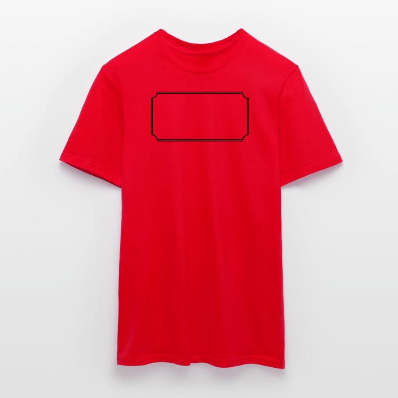 Angular frame in black basic text Men's T-Shirt