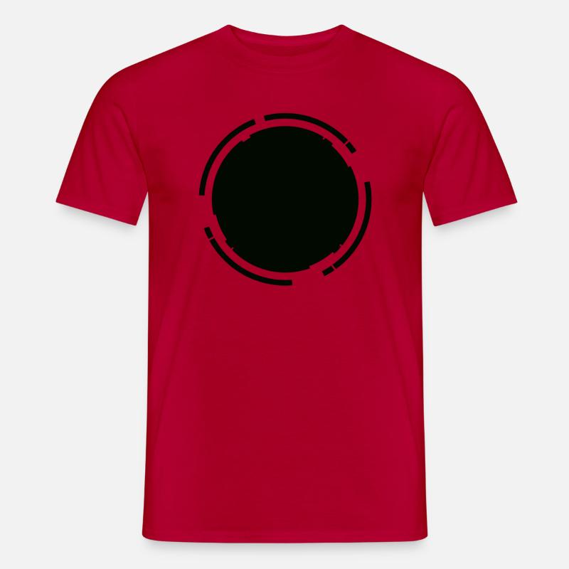 Schwarzer Hintergrund - Männer T-Shirt - Rot