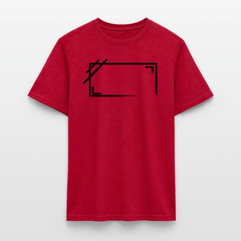 Weathered Rectangular Frame Strokes Men's T-shirt